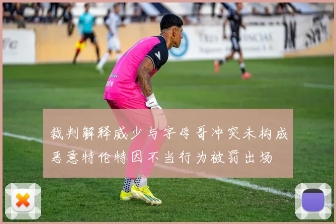 裁判解释威少与字母哥冲突未构成恶意特伦特因不当行为被罚出场